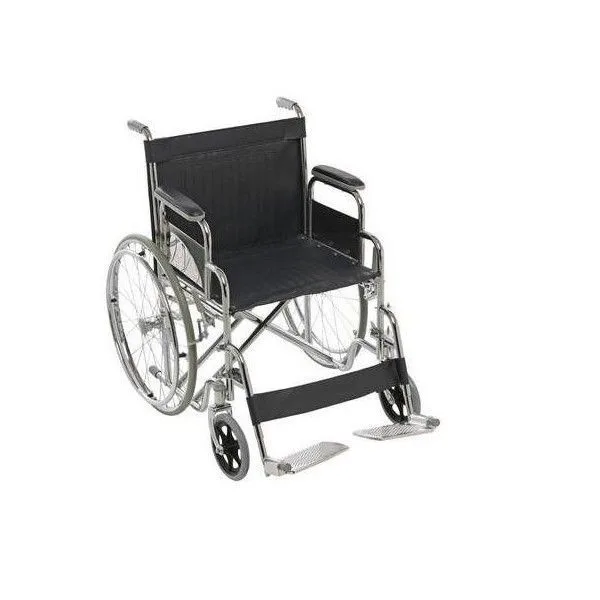 SILLA DE RUEDAS CROMADA OBESOS