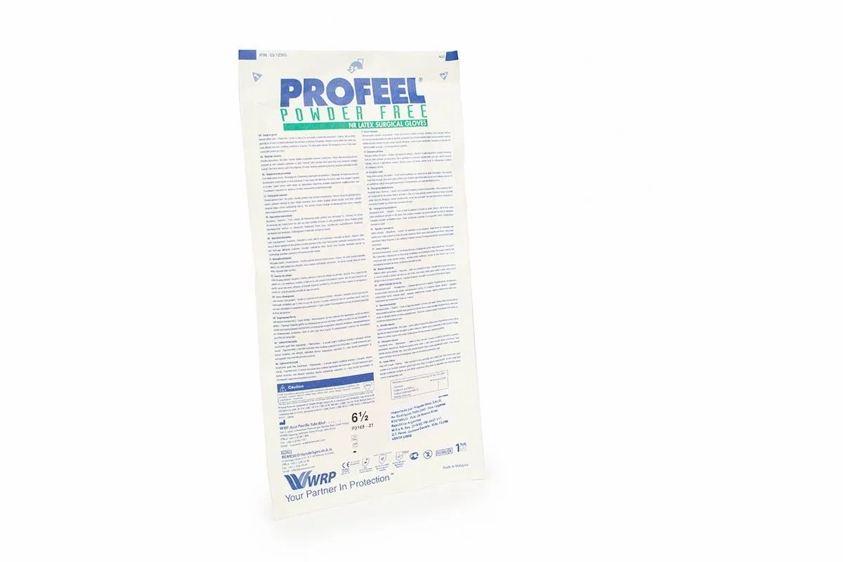 GUANTES CIRUGIA ESTERIL SIN POLVO PROFEEL