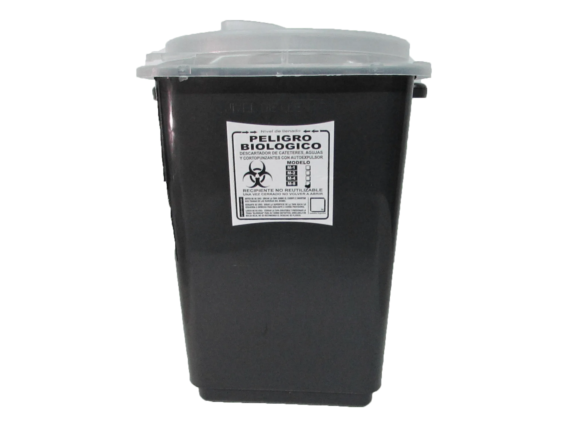 DESCARTADOR PLASTICO NEGRO 8L | CLEAN |