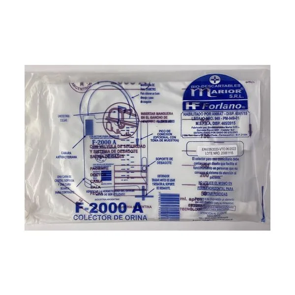BOLSA DRENAJE ORINA DESAGOTE FORLANO 2000A