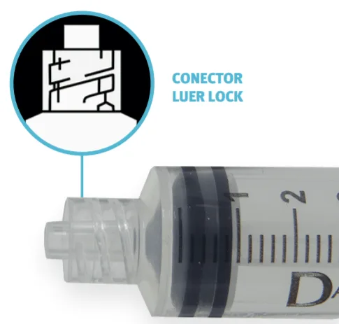 JERINGA HIPODERMICA ROSCA - LUER LOCK - Imagen 6