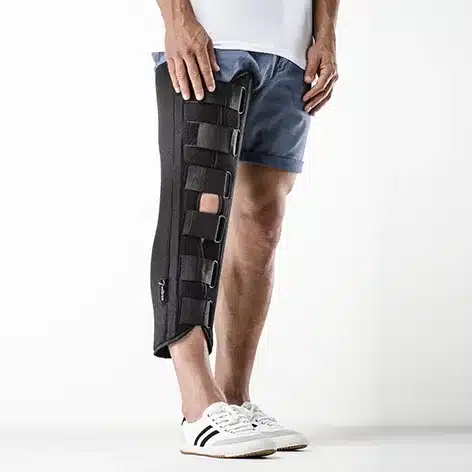 Inmovilizador de Rodilla Alto 60cm y Bajo 49cm | Ballenas Aluminio | Wellbrace