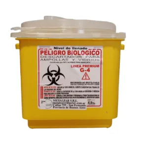 DESCARTADOR PLASTICO AMARILLO 4.8L | CLEAN |