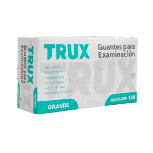 GUANTES EXAMINACION LATEX TRUX x100