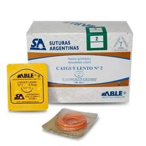 SUTURA CATGUT LENTO ABLE