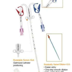 SET HEMODIALISIS 2 LUM 12 FR. x 20cm | SAFECATH |