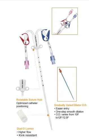 SET HEMODIALISIS 2 LUM 12 FR. x 20cm | SAFECATH |