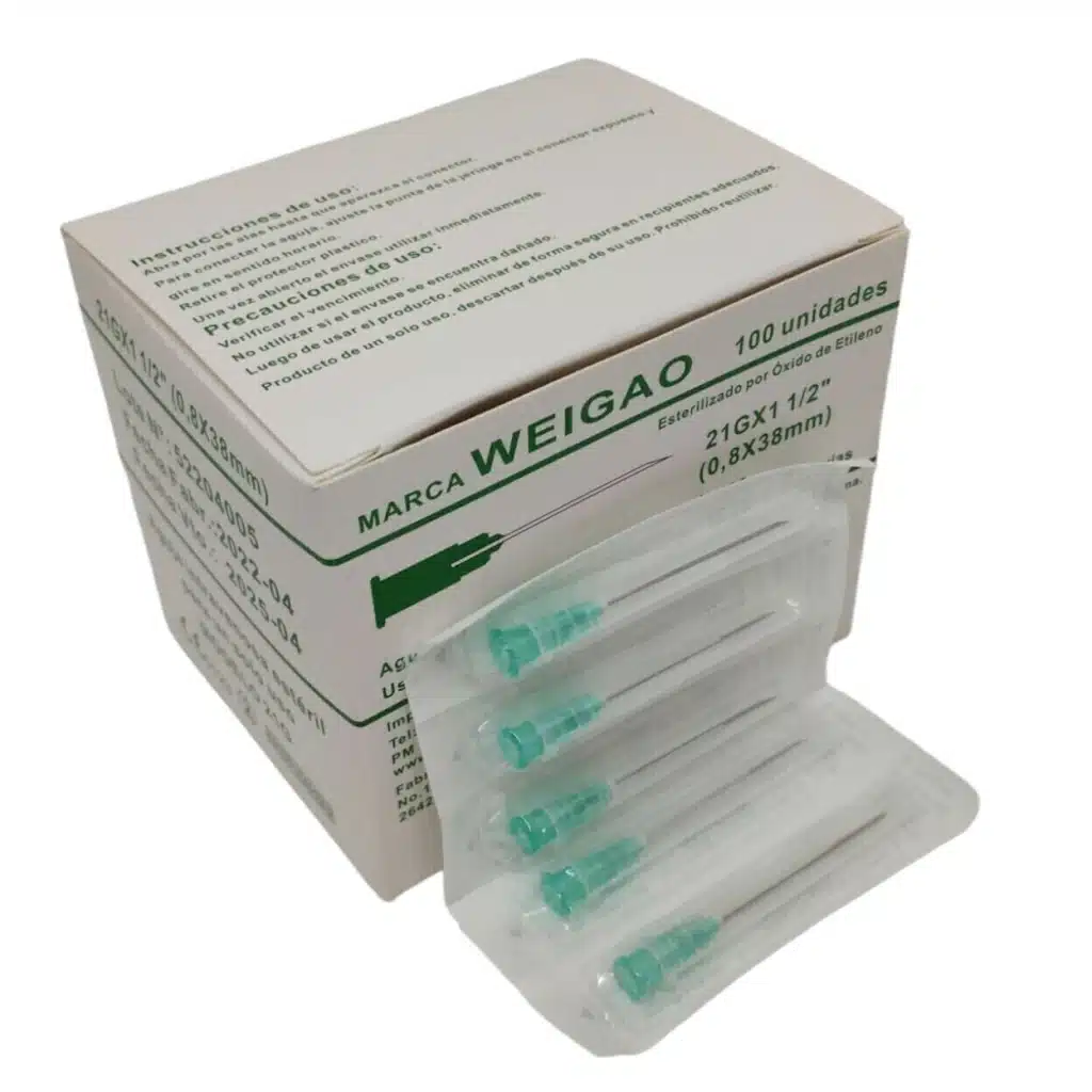 AGUJAS HIPODERMICAS WEGA WEIGAO